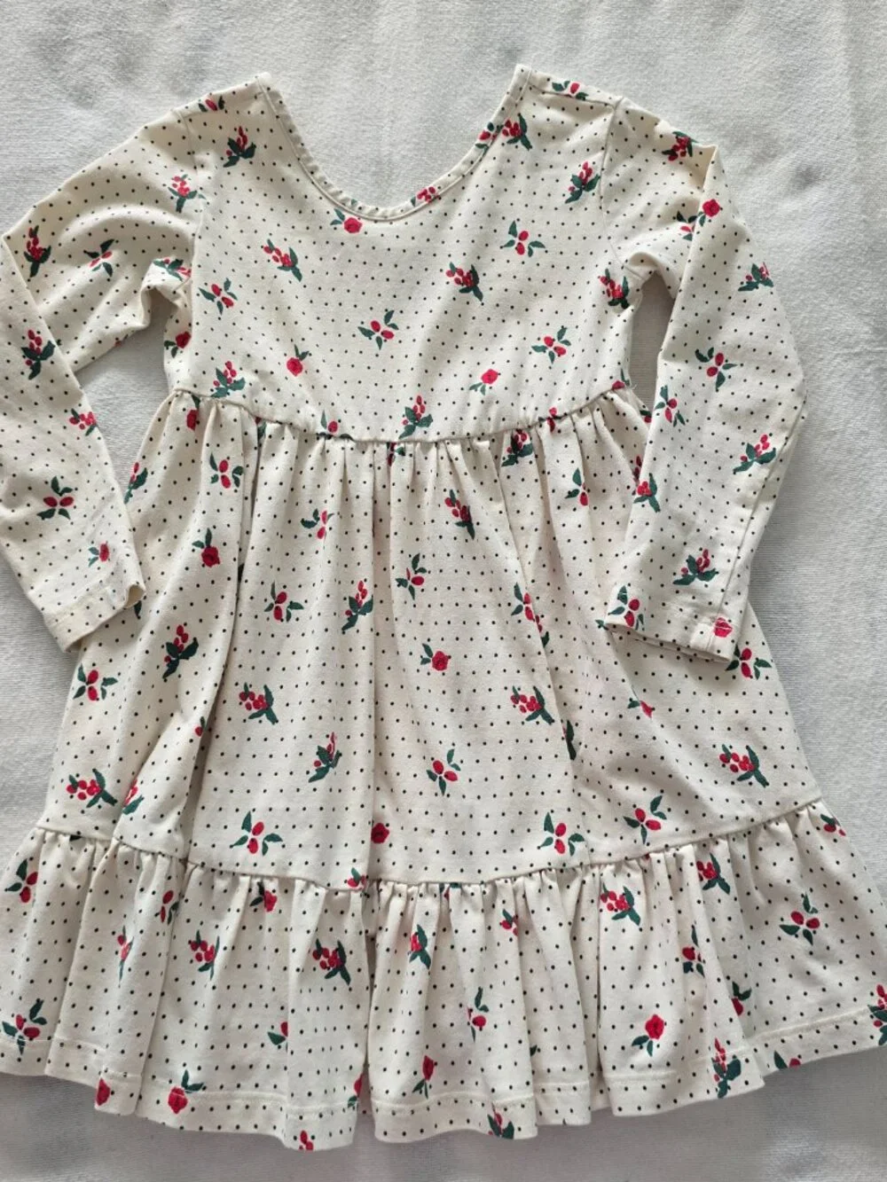 Size 4T Hanna Andersson Holly Dress & Mini Boden Sparkly Tights Set